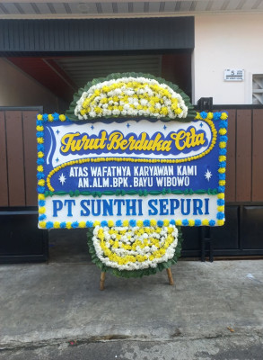 Papan Bunga Duka di Sei Kepayang Barat